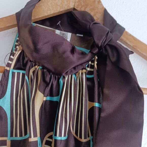 Heart Soul Top Blouse Career  High Neck Sleeveles size XL - Picture 6 of 7